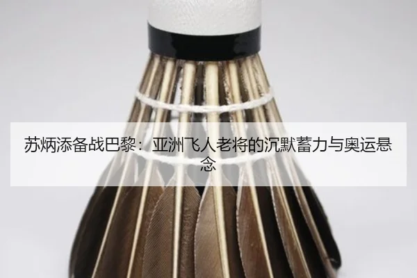 苏炳添备战巴黎：亚洲飞人老将的沉默蓄力与奥运悬念